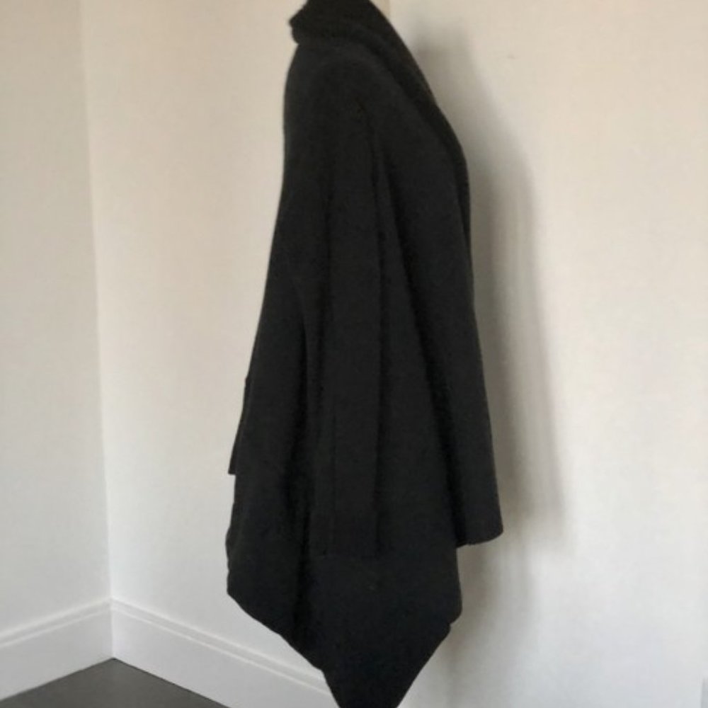 Black Long Sleeve Wrap Cardigan